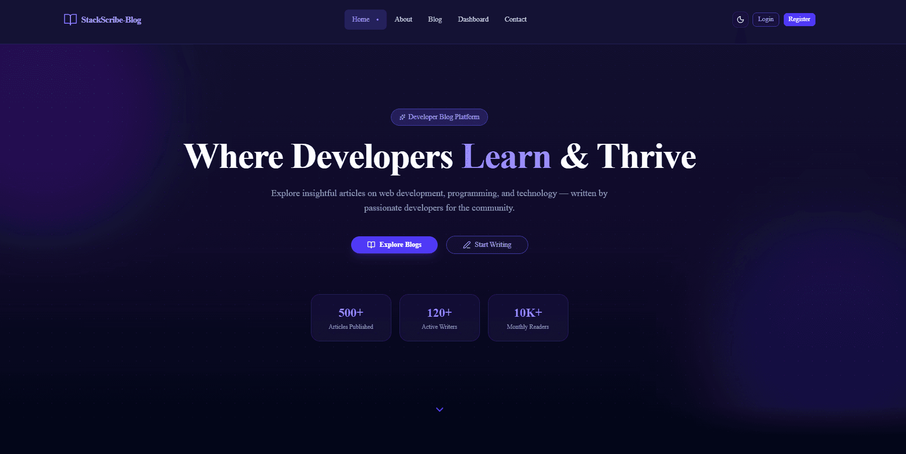 StackScribe — Blog Platform